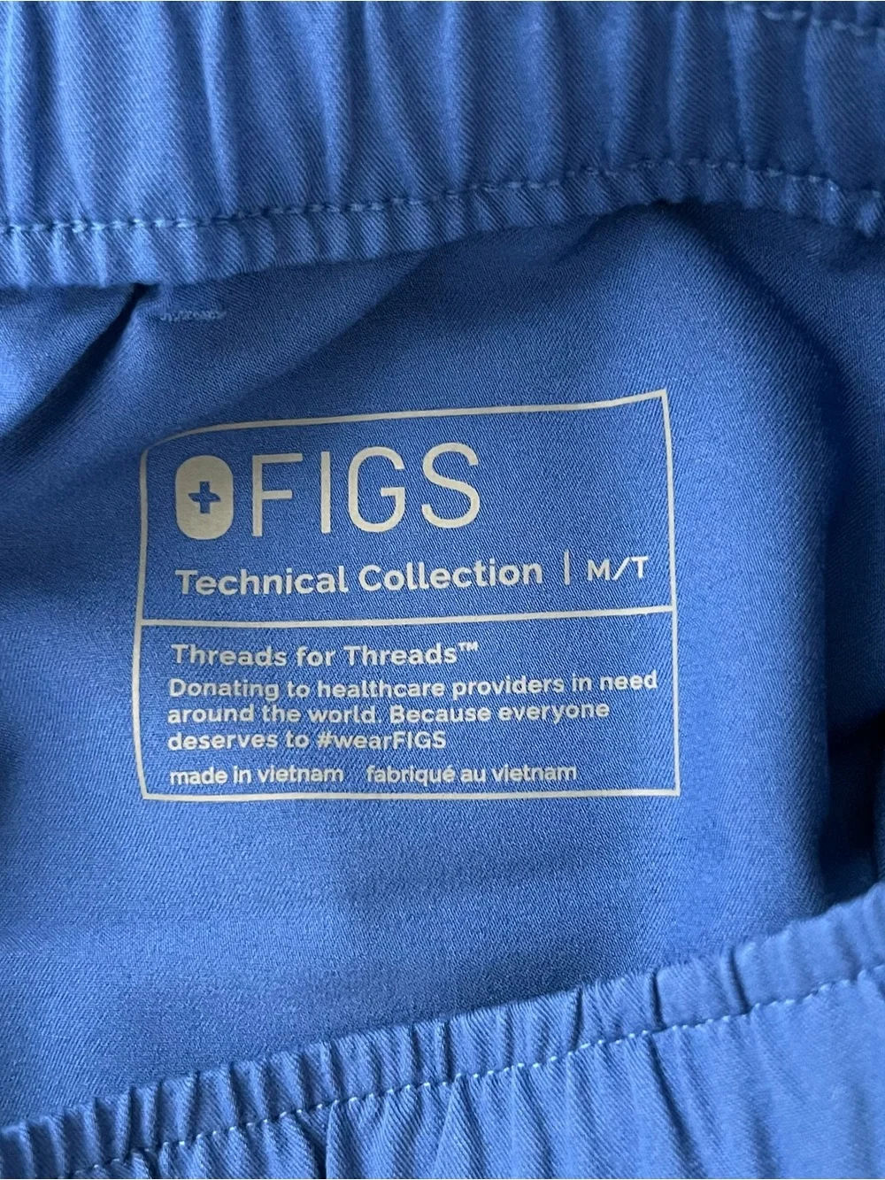 FIGS Men’s Medium Tall Tansen Jogger Scrub Pants Royal Blue Nurse Medical NWT